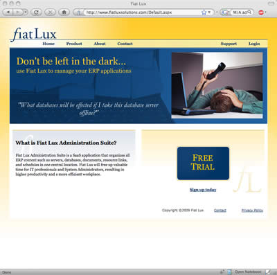 FiatLuxSolutions website