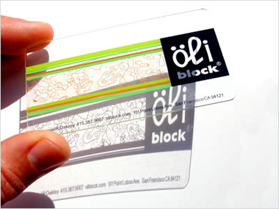 Oliblock bussiness card